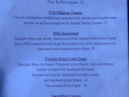 Snug Harbor Waterfront menu