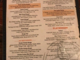 Stuck Junction Saloon menu