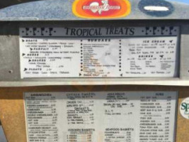 Crabbs Tropical Treats menu