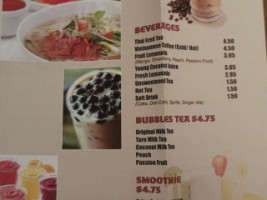 Pho Cafe menu