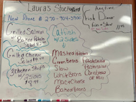 Laura's Stockyard Cafe menu