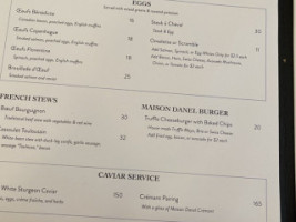 Maison Danel menu