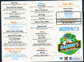 Daddio’s Pub menu