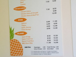 Maui Chicken menu