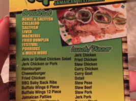 Bull Top Taste Jamaican menu