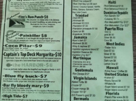 Fly Safety Harbor menu