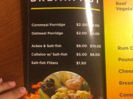 Blaze Jamaican menu