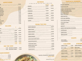 Alfa Pizzeria menu