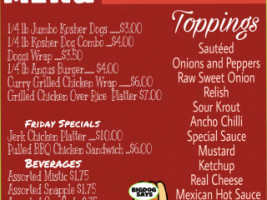 Navarro's Grill menu