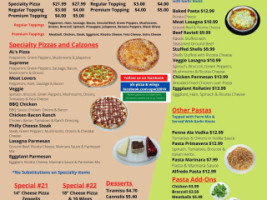 Al's Pizza Wings menu