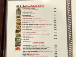 Ngoc Suong menu