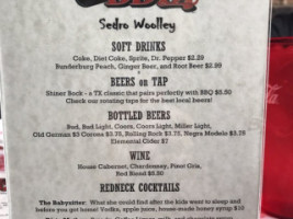 Double Barrel Bbq menu