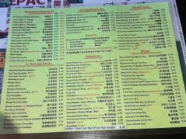 Taste Tea Cafe menu