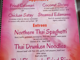 Thai D Jing menu