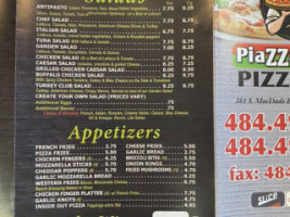 Piazza Napoli Pizza menu