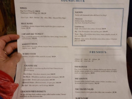 The Blue Sky Tavern menu