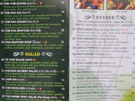 Riverside Thai Cuisine menu