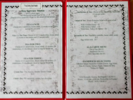 Leland Tea Company Burlingame menu