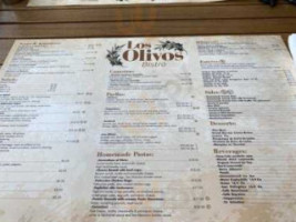 Los Olivos Bistro menu