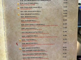 U-yee Sushi Grill menu