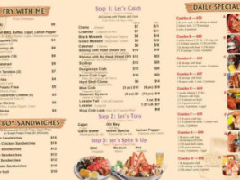 Crab Island Cajun Seafood Express menu