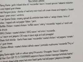 Red Truck Pizza Co menu