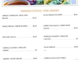 La Rancherita menu