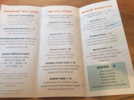 Surf City Line menu