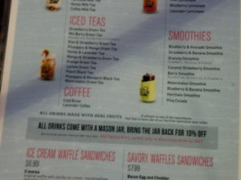 Boba Bear menu