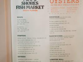 The Shores Seafood Market menu