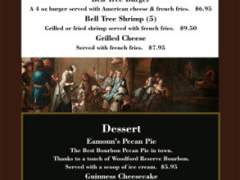 The Bell Tree Tavern menu