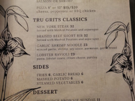 Tru Grits American Fusion menu