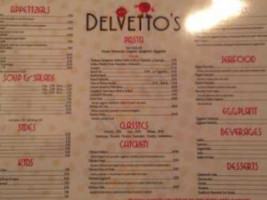 Delvetto's Pizzeria And Pub menu