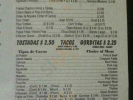 Taqueria El Jimador menu