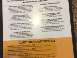 Emily's Pancake House menu