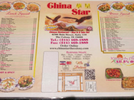 China Star menu