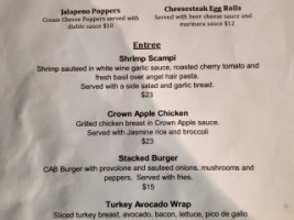 Irgo's Tavern menu