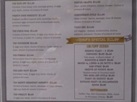 Peabo's Sports Grill menu