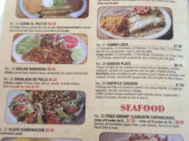 Taqueria Jalisco menu