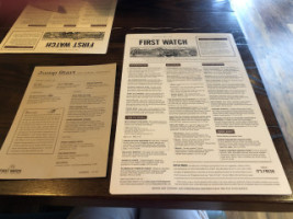 First Watch menu