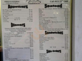 T N Crab Shack menu