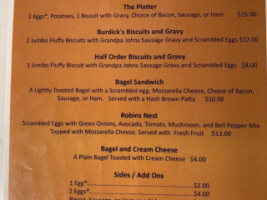 Megpies Bakery Cafe menu