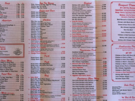 China Sister menu