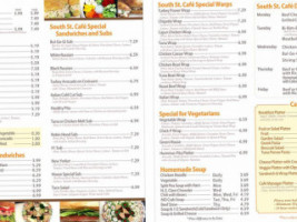 South Street Cafe menu