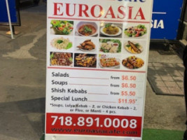 Cafe Eurasia menu