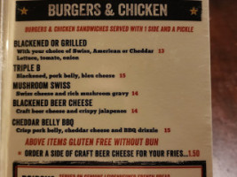 Swampwater Grill menu