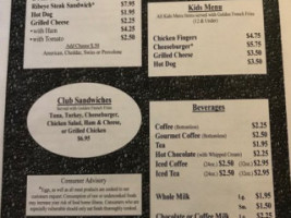 Aj's menu