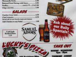 Lucky's Pizza menu