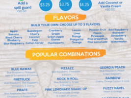 Cedar Falls Tropical Sno menu