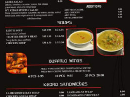 My Pizza Kebab menu